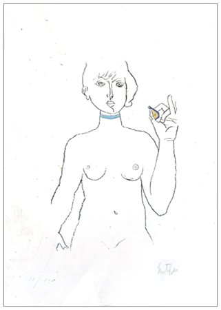 FRANCO GENTILINI Faenza 1909 – Roma 1981 Senza titolo Litografia a colori...