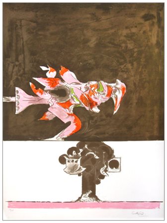 GRAHAM SUTHERLAND Londra (UK) 1903 – Mentone (Francia) 1980 Senza titolo...