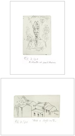 CARLO CARRA’ Quargnento 1881 – Milano 1966 Lotto composto da 2 opere: -...