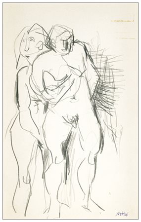 GUALTIERO NATIVI Pistoia 1921 – Greve in Chianti 1999 Senza titolo Grafite su...