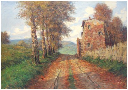 FRANCESCO MARIA PIERI Castagneto Carducci 1941 – 1989 Senza titolo Olio su...