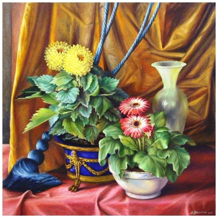 STEFANIA VALENTINI Firenze ? Giornata buia 2011 Olio su tela 50 x 50 x 3,8....