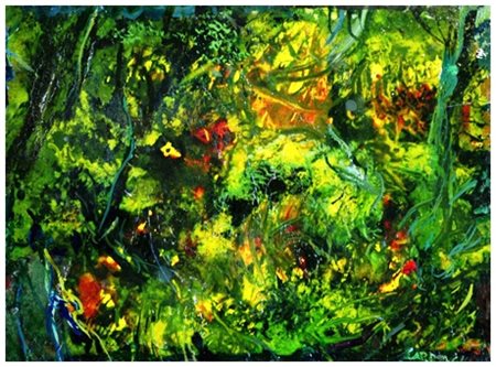 ROBERT CARROLL Painesville (USA) 1934 Senza titolo Acrilico su tavola 19,5 x...