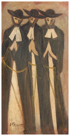 EUGENIO PIERACCINI Viareggio 1922 - Pietrasanta 1980 Senza titolo Olio su...