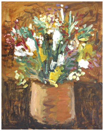 MARIO MARCUCCI Viareggio 1910 – 1992 Senza titolo Olio su carta incollata su...