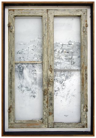 MANLIO BACOSI Perugia 1921 – 1998 Senza titolo 1977 Olio su cartone applicato...