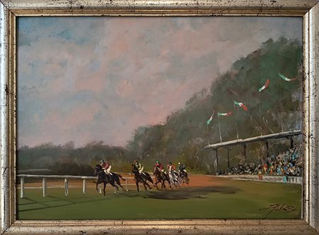 Lorenzo Palazzi, 'Ippodromo di San Rossore', 1972