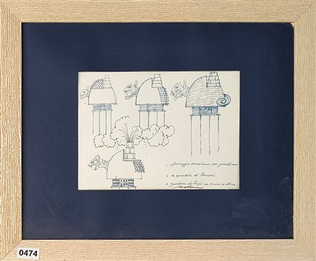 Valeriano Trubbiani, 'Paesaggio Vesuviano con guardiano'