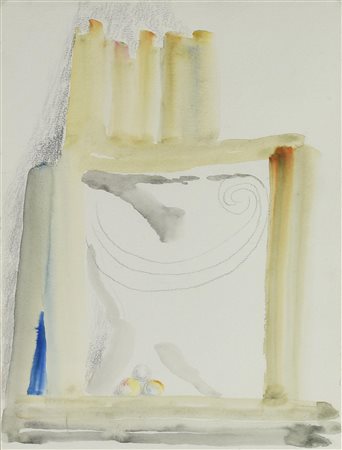 Fausto Melotti (1901 - 1986) SENZA TITOLO, 1982 tecnica mista su carta, cm...