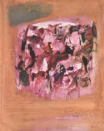 Robert Carroll (1934 - 2016) SENZA TITOLO, 1961 acrilico e tempera su...