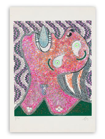 ENRICO BAJ (1927-2003) - Lady Viginia Wolf, 1973