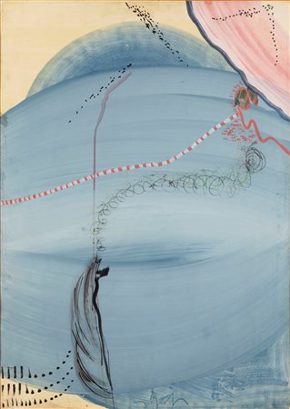 Sergio Dangelo (Milano 1932-2022)  - Incantamento della collina, 1963