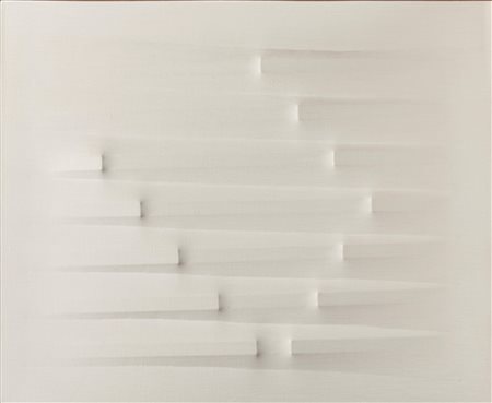 Agostino Bonalumi (Vimercate 1935-Desio 2013)  - Bianco, 1987
