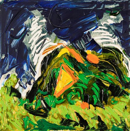 Mario Schifano (Homs 1934-Roma 1998)  - Veduta x Beniamino, 1985