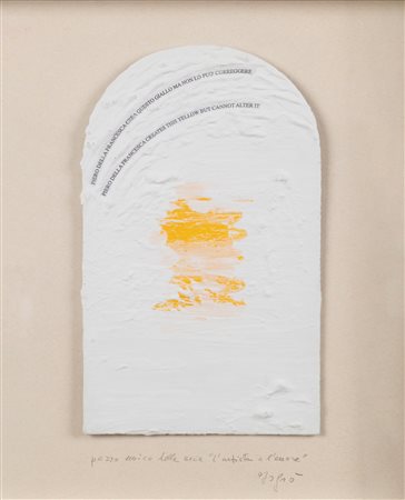 Emilio Isgrò (Barcellona Pozzo di Gotto 1937)  - L'artista e l'errore, 90s