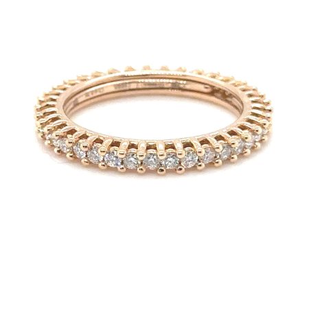 ANELLO IN ORO ROSA 18K 3.28 GR CON DIAMANTE - JG4041798