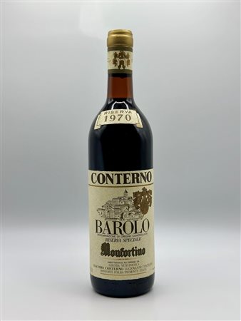  
Giacomo Conterno, Barolo Monfortino Riserva Speciale, 1970 1970
Italia-Piemonte 0,75