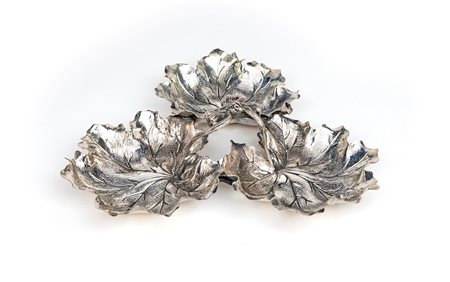 Gianmaria Buccellati - Centrotavola a tre foglie di vite - Clementi Fabbrica...