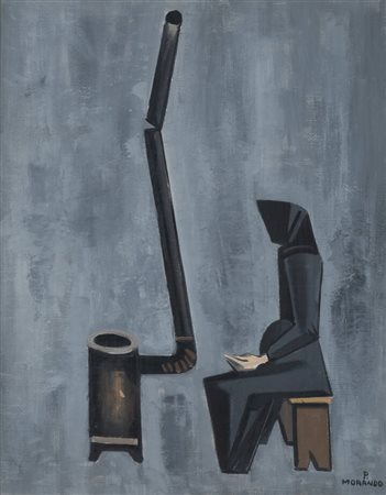 PIETRO MORANDO<BR>Alessandria 1892 - 1980<BR>"Una vita" 1968