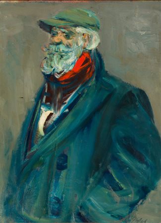 LUIGI SPAZZAPAN<BR>Gradisca d'Isonzo (GO) 1889 - 1958 Torino<BR>"Venditore di mandarini" 1939