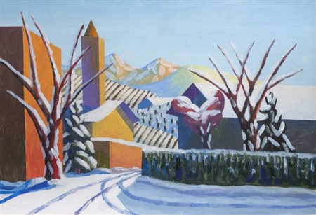 SALVO (Mangione Salvatore)<BR>Leonforte (EN) 1947 - 2015 Torino<BR>"Gennaio" 2009