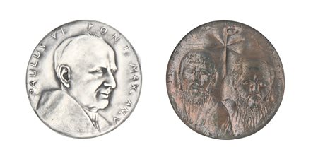 1 Medaglia in argento e 1 Medaglia in bronzo Paolo VI