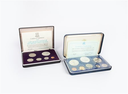 Lotto 2 Serie complete Proof 1973 Regina Elisabetta II: Virgin Islands e...