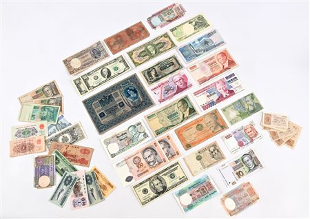 Lotto di cartamoneta Italia, Europa, Oltre Mare