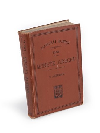 Solone Ambrosoli - Monete Greche (Manuale Hoepli 1a Edizione) Legatura...