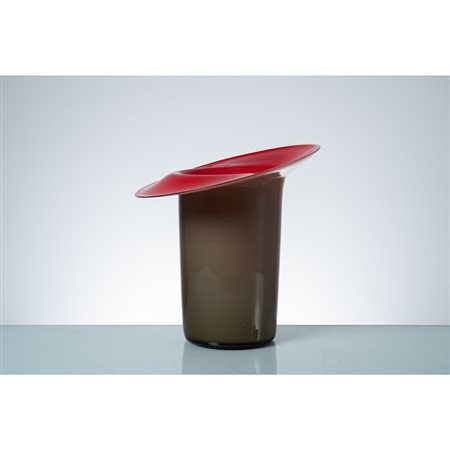 ALFREDO BARBINI, Vaso in vetro