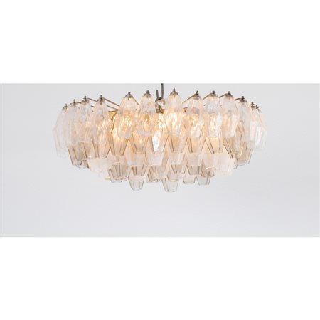 CARLO SCARPA, Lampada a sospensione della serie “Poliedri”