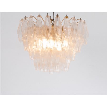 CARLO SCARPA, Lampada a sospensione della serie “Poliedri”