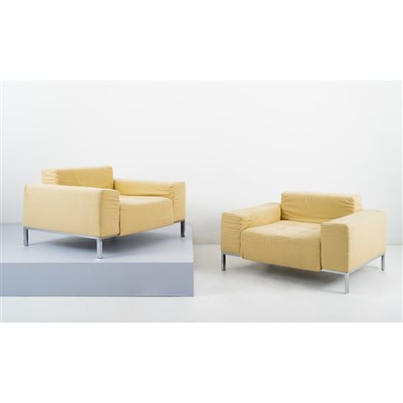 EMAF PROGETTI, Coppia di poltrone modello “Alfa 1326”