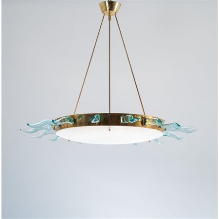 STUDIO GHIRO’, Rara e unica lampada a sospensione