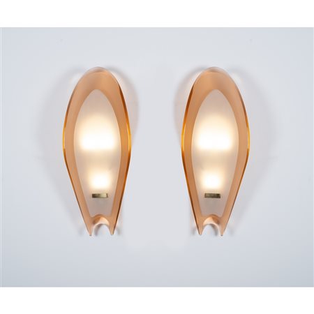 MAX INGRAND, Coppia di lampade da parete