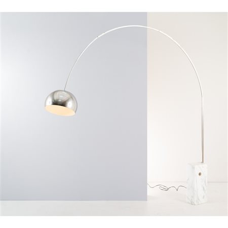 ACHILLE E PIER GIACOMO CASTIGLIONI, Lampada terra mod. “Arco”