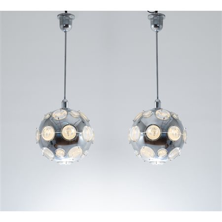 OSCAR TORLASCO, Coppia di lampade a sospensione