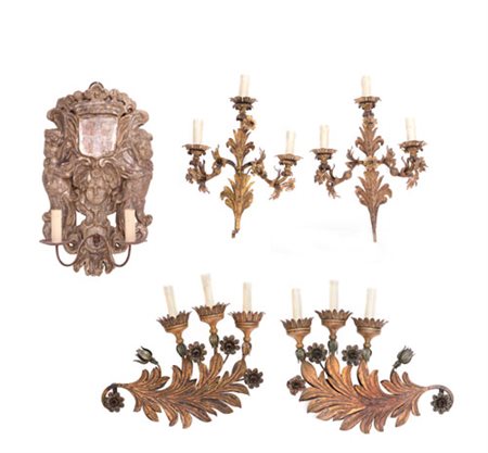 OGGETTISTICA VARIA UN'APPLIQUE IN LEGNO SCOLPITO E DORATO A MECCA, XVIII...