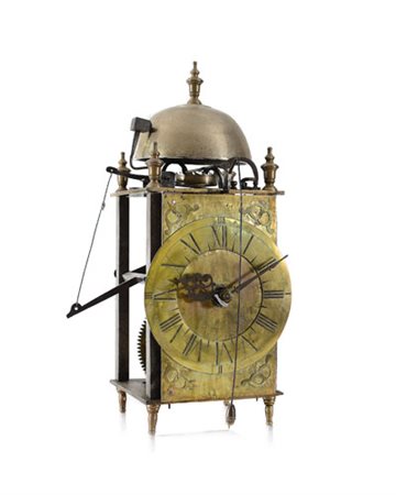 OROLOGIO DA MURO PENDOLA A LANTERNA, FINE XVII SECOLO - INIZIO XVIII SECOLO,...