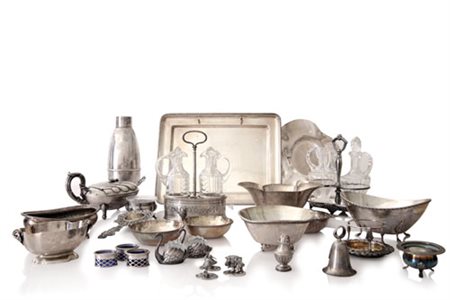 ARGENTI RECENTI LOTTO DI DIVERSI OGGETTI IN ARGENTO, XX SECOLO, composto da...