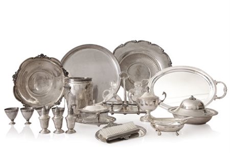 ARGENTI RECENTI LOTTO DI DIVERSI OGGETTI IN ARGENTO, XX SECOLO, composto da...
