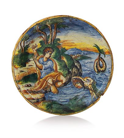 VENEZIA PIATTO IN MAIOLICA, VENEZIA, BOTTEGA DI MASTRO DOMENICO, ULTIMO...
