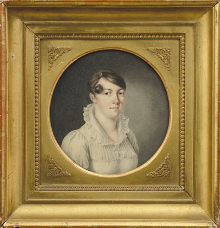 SCUOLA FRANCESE DEL XIX SECOLO Ritratto Impero di gentildonna Pastello su...