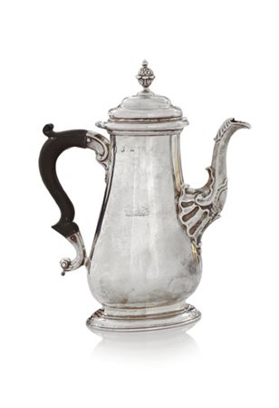 ARGENTI D'EPOCA CAFFETTIERA GIORGIO II IN ARGENTO, LONDRA, 1753, ARGENTIERE...