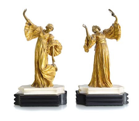 LEONARD AGATHON Lille 1841 - Paris 1923La CothurneDanzatrice con...