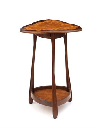 MAJORELLE LOUIS 1859 - 1926TAVOLINO INTARSIATO IN LEGNI VARI, MAJORELLE, 1890...