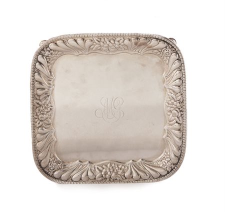 TIFFANY & CO. SALVER IN ARGENTO, TIFFANY & CO., INIZIO XX SEOCLO, quadrato...