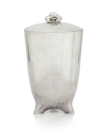 ARGENTI RECENTI SECCHIELLO PORTA GHIACCIO CON COPERCHIO IN ARGENTO, MILANO,...