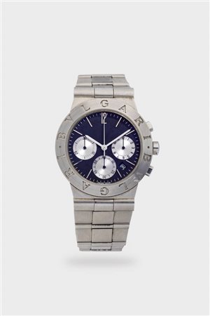 BULGARI<BR>Mod. "Bulgari Diagono", ref.CH35S, anni '90
