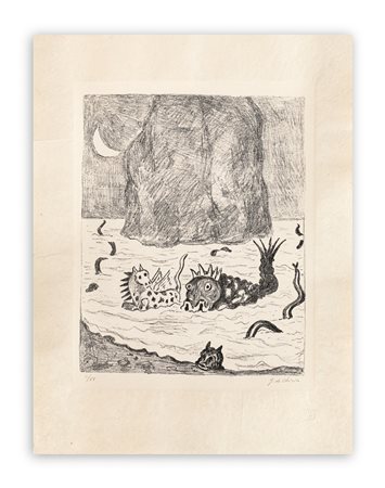 GIORGIO DE CHIRICO (1888-1978) - I mostri, 1973